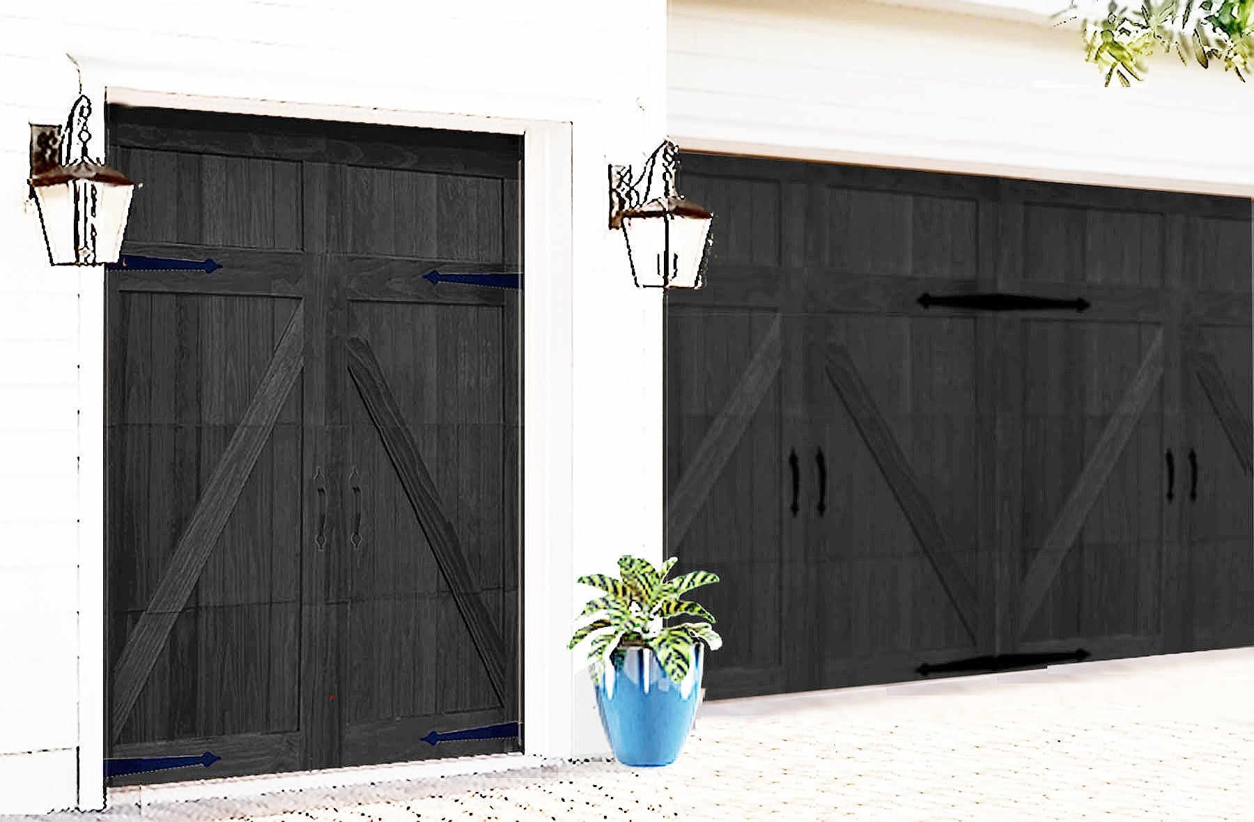 Golf Car Doors - Charcoal Black