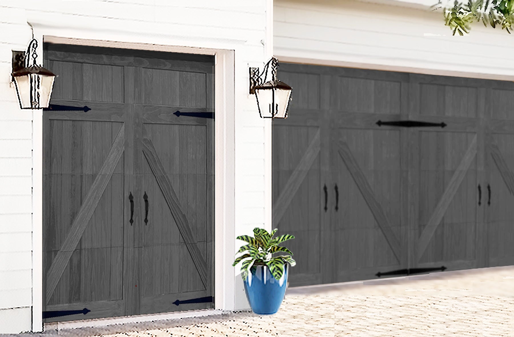 Golf Car Doors Barnwood Gray